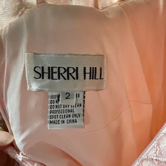 Sherri Hill Pink Prom Formal Dress Size 2 - Picture 8 of 8